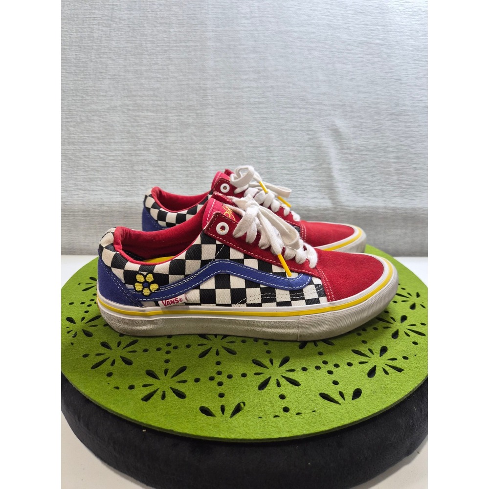 Vans Old Skool Pro Brighton Zeuner 500714 Mens 7 Multicolor Skateboard Shoes